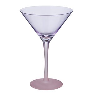 COCKTAIL NIGHT Sklenice na martini - fialová/růžová