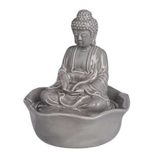 BALANCE Stolní fontána Buddha - šedá