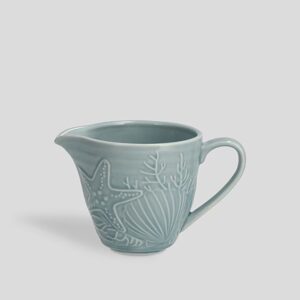 HOME & YOU Džbánek na mléko mušle 250 ml - sv. modrá