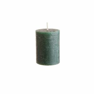 RUSTIC Svíčka 9 cm - tm. zelená